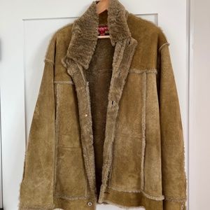 Mens Winter jacket leather Sundance Large lined